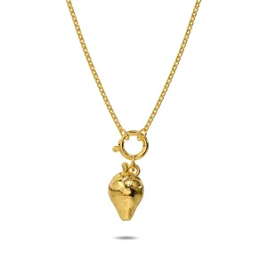 Strawberry Gold Charm Necklace