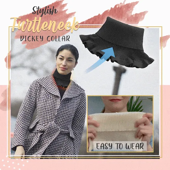 Stylish Turtleneck Dickey Collar