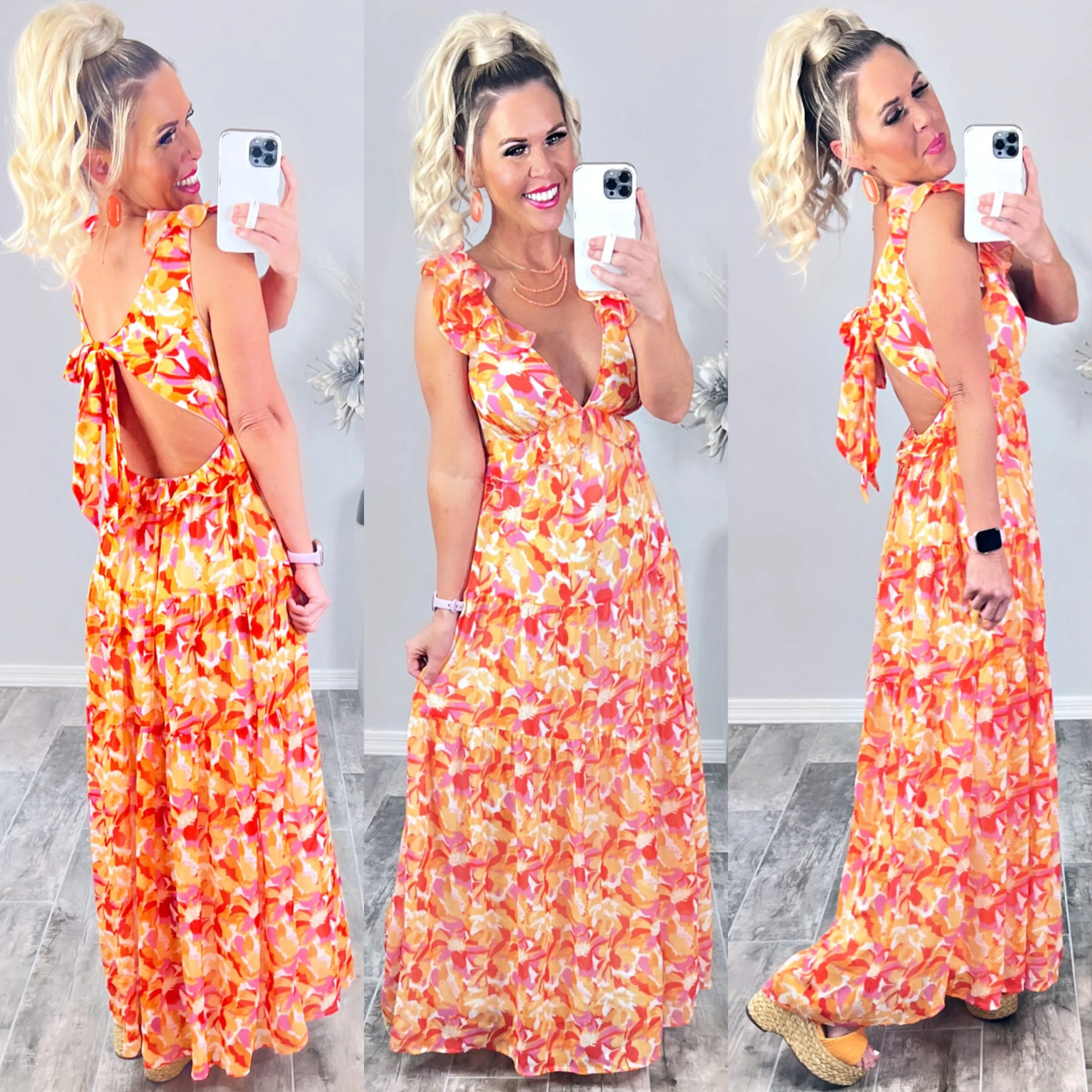 Sunshine Dreaming Open Back Dress