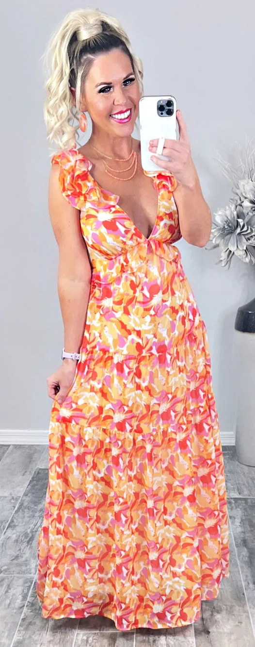 Sunshine Dreaming Open Back Dress