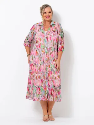 Swish Watercolour Romance Tiered Dress