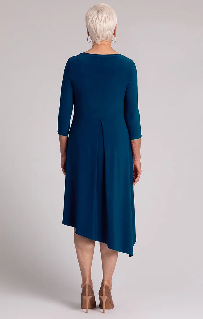 Sympli Slant Pocket Dress - Atlantis