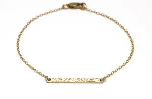 Textured Bar Gold Layering Bracelet