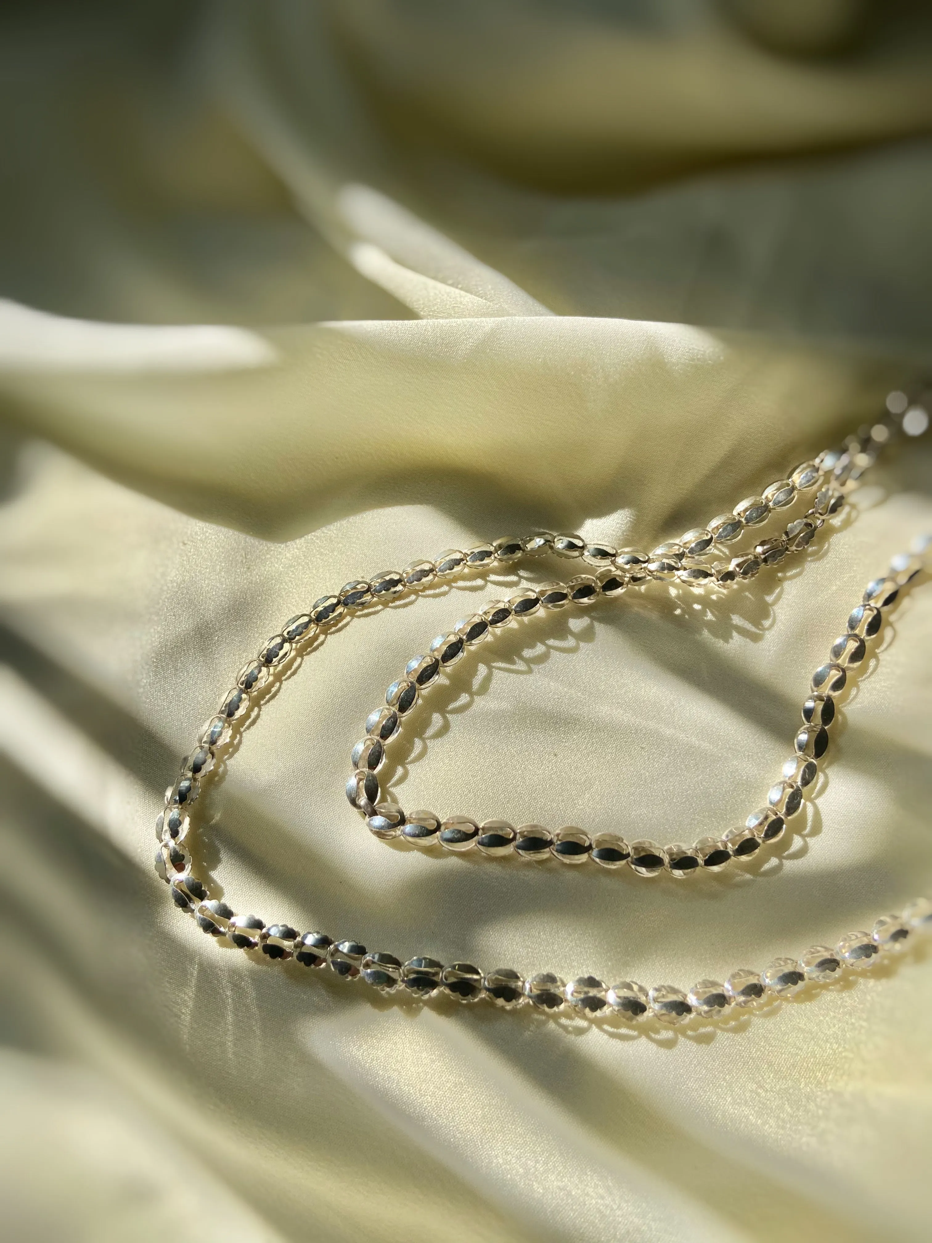 The Seed Layering Necklace- Silver