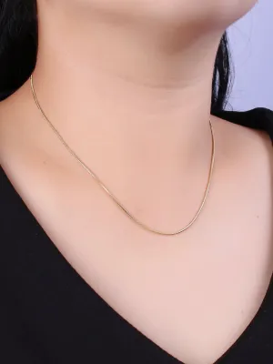Thin Herringbone Chain Necklace