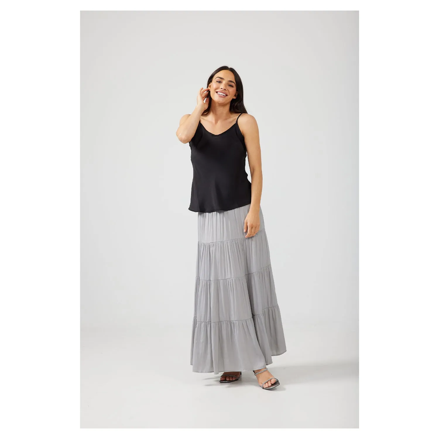 Top Inspiration Cami Black Silky