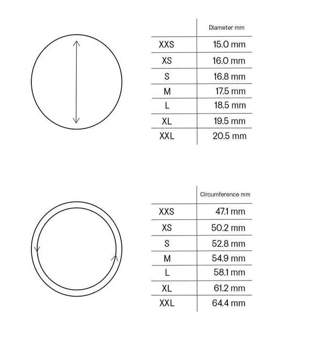 TROIS RING STEEL / XS 16MM