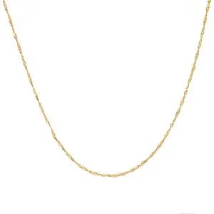 Twisted Gold Chain 19 inches