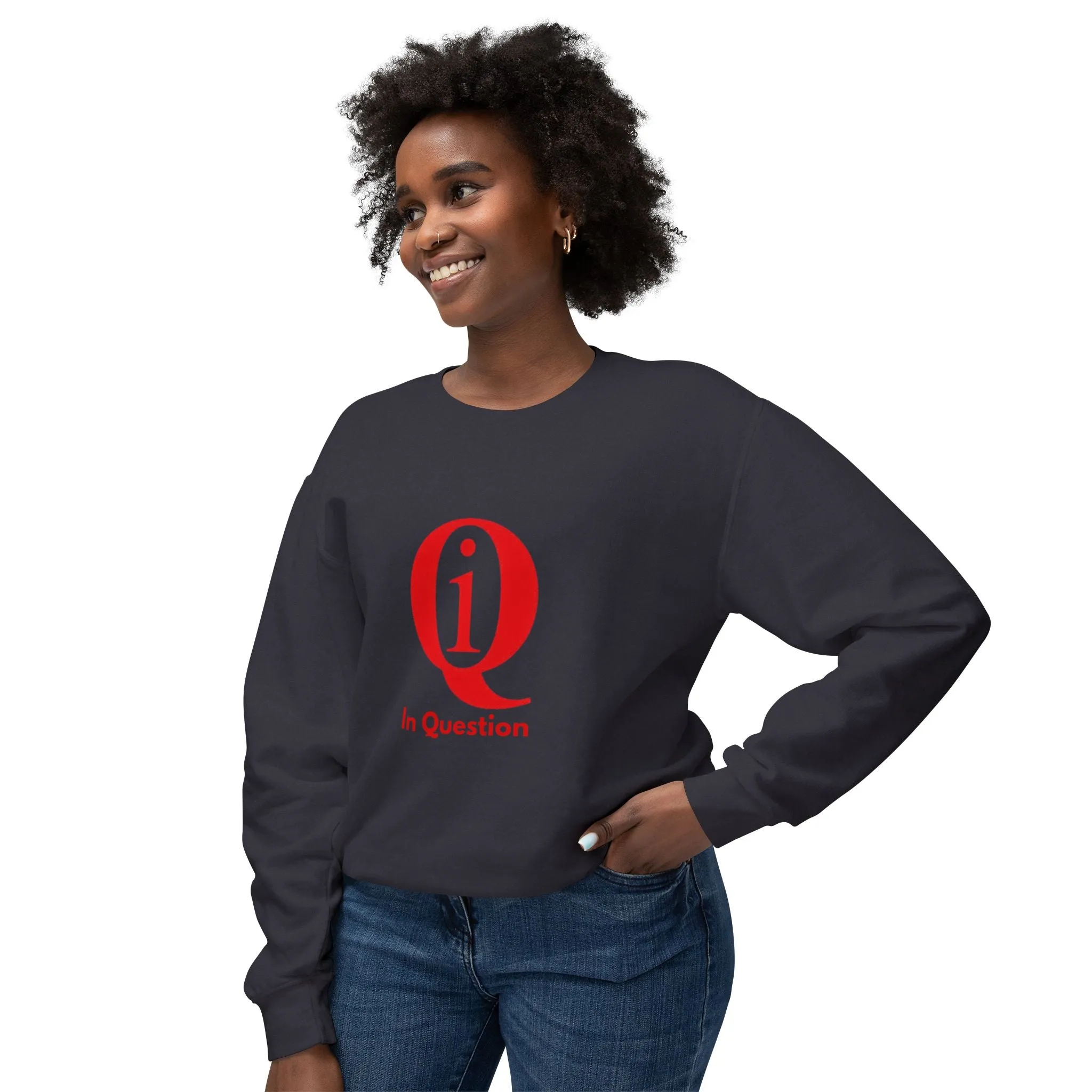 Unisex Lightweight Crewneck Sweatshirt with Crest Design - Casual Comfort for All Occasions