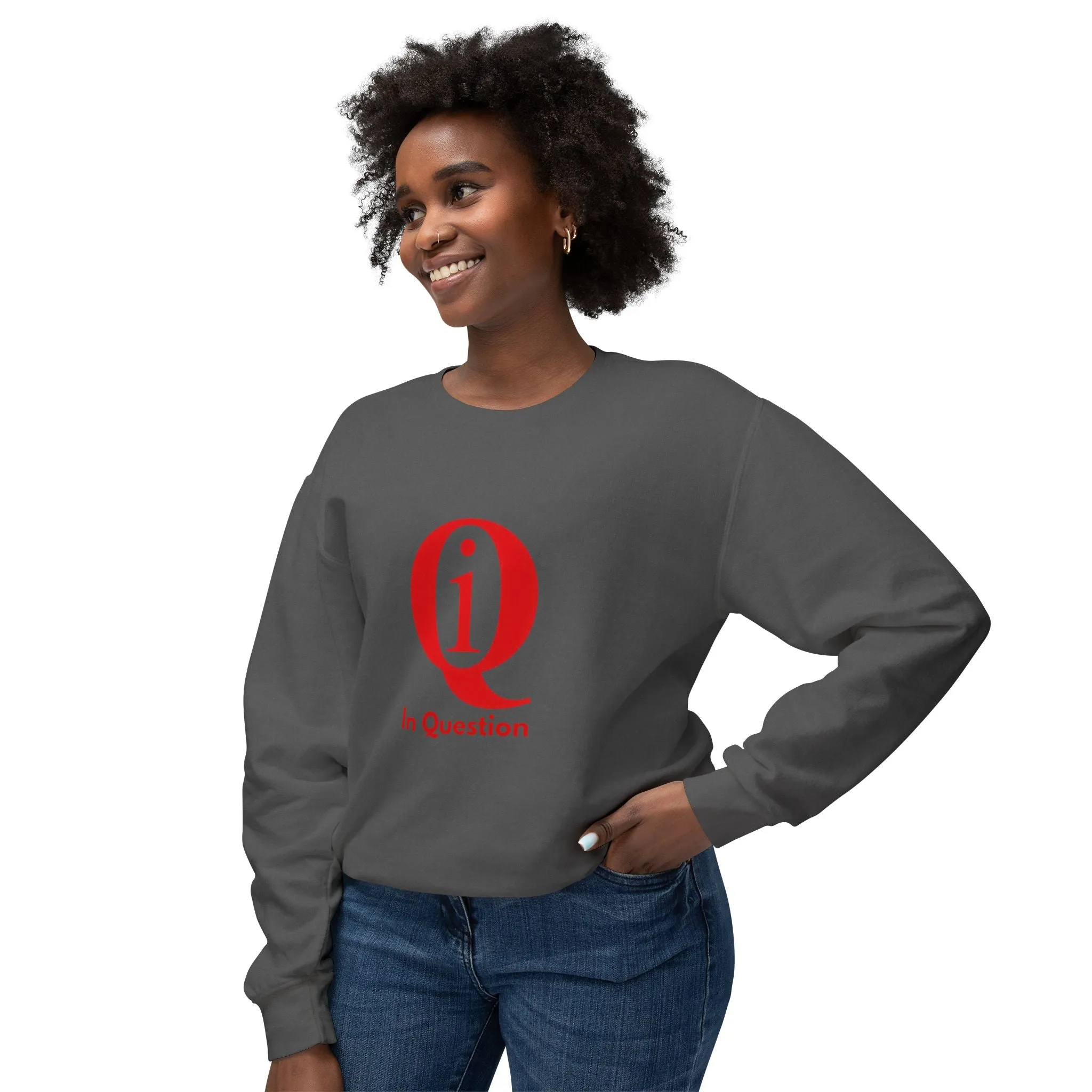 Unisex Lightweight Crewneck Sweatshirt with Crest Design - Casual Comfort for All Occasions