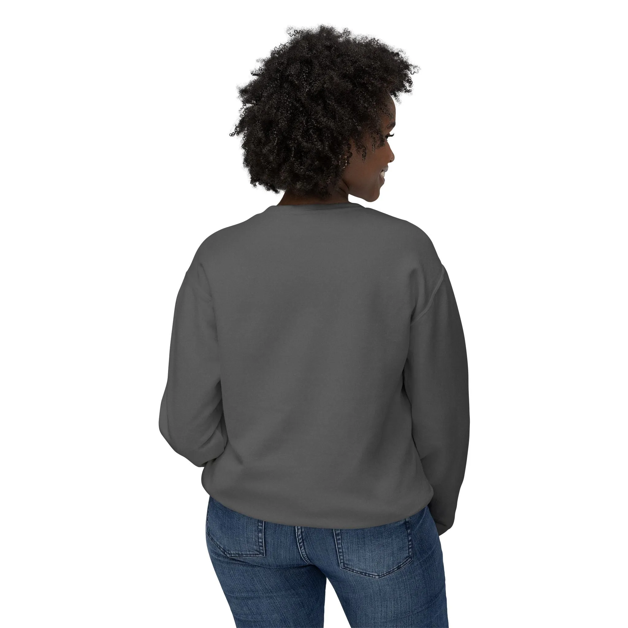 Unisex Lightweight Crewneck Sweatshirt with Crest Design - Casual Comfort for All Occasions