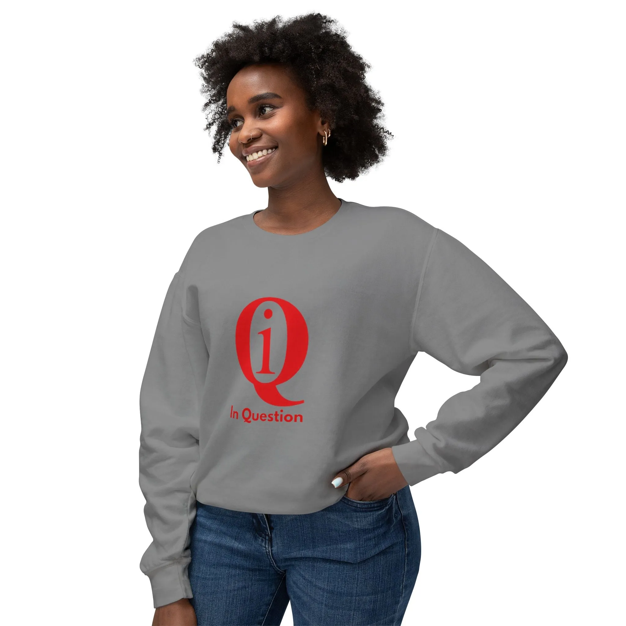Unisex Lightweight Crewneck Sweatshirt with Crest Design - Casual Comfort for All Occasions
