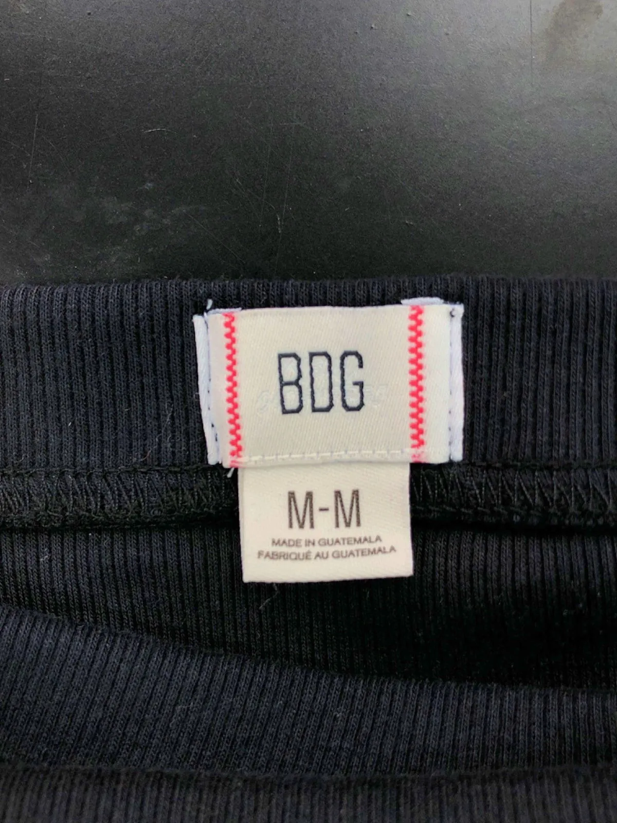 Urban Outfitters BDG Black Ribbed Tube Top UK M