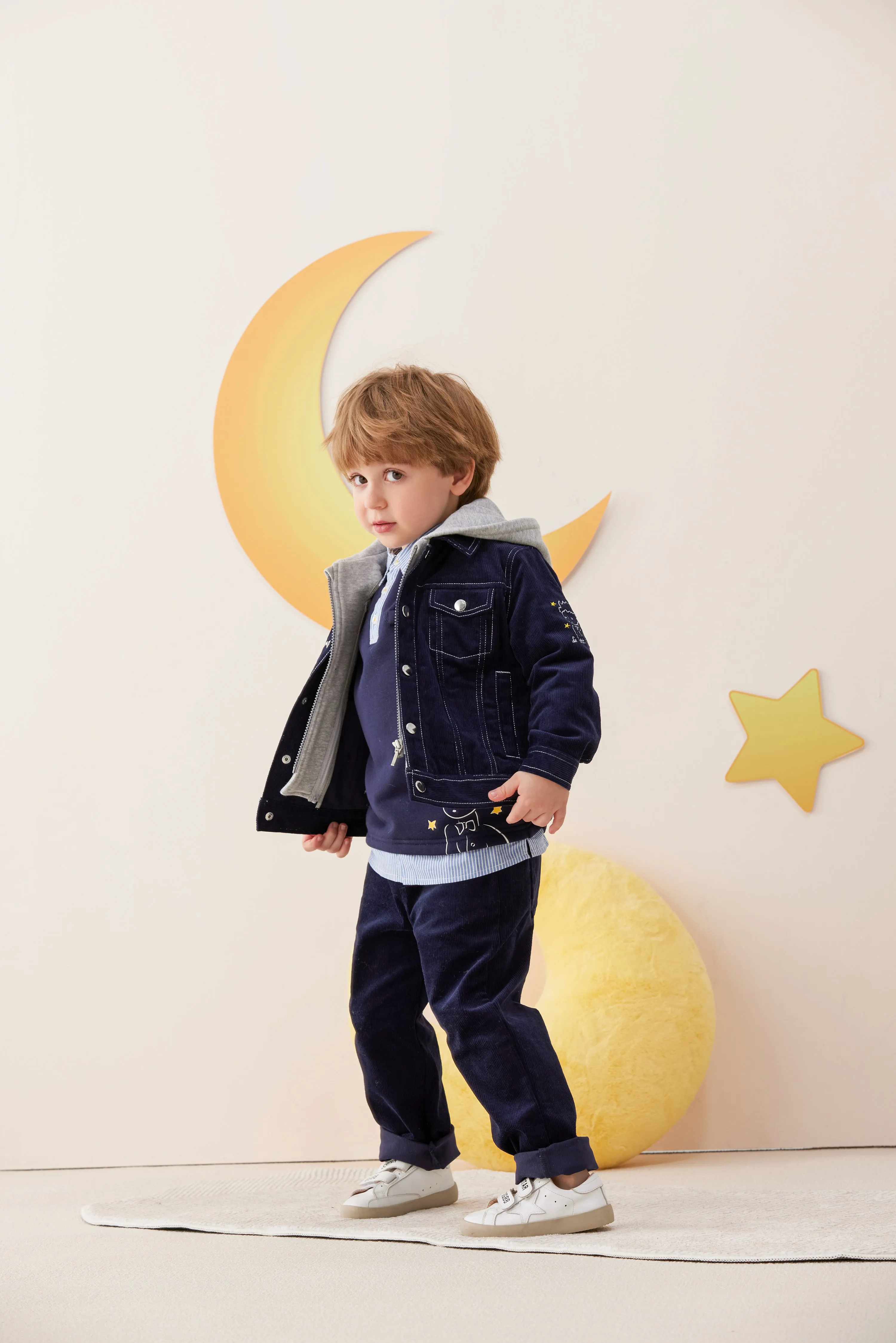 Vauva x Le Petit Prince - Boys Embroidered Corduroy Pants