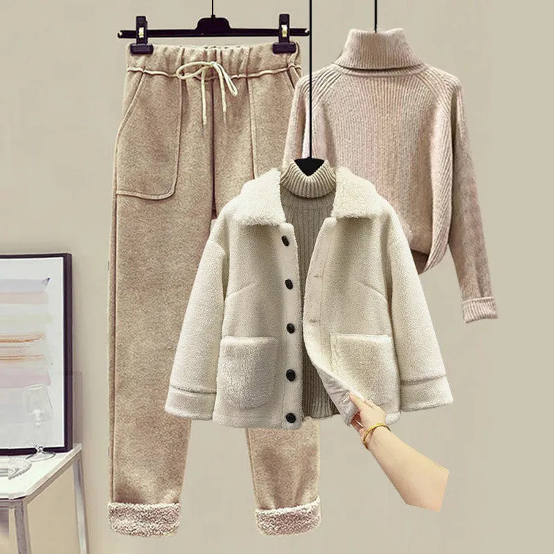 Verso Luxe Lamb 3-Piece Cozy Set