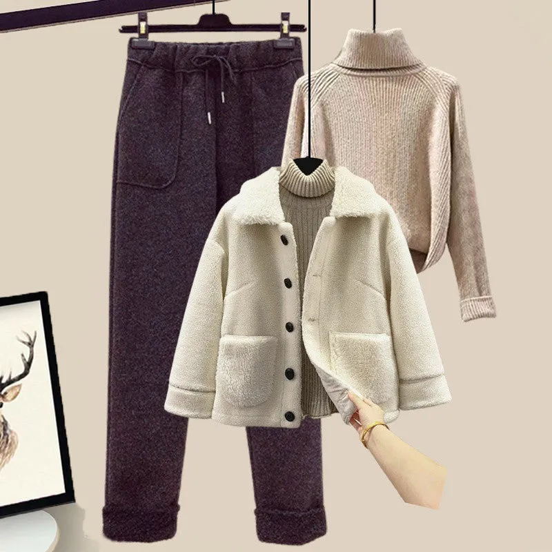 Verso Luxe Lamb 3-Piece Cozy Set