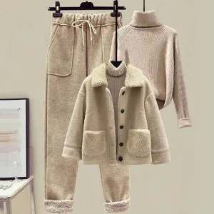 Verso Luxe Lamb 3-Piece Cozy Set