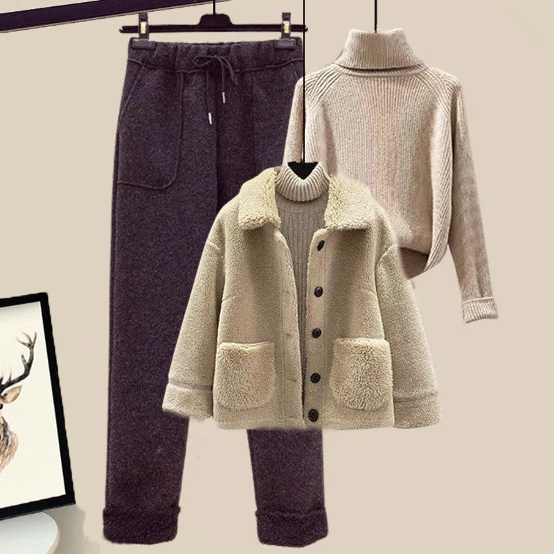 Verso Luxe Lamb 3-Piece Cozy Set