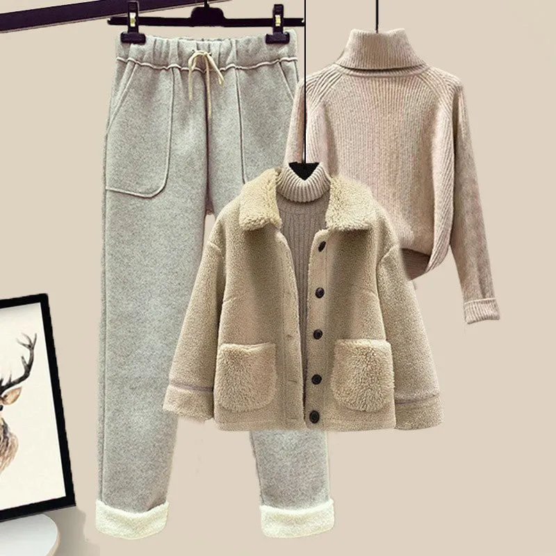 Verso Luxe Lamb 3-Piece Cozy Set