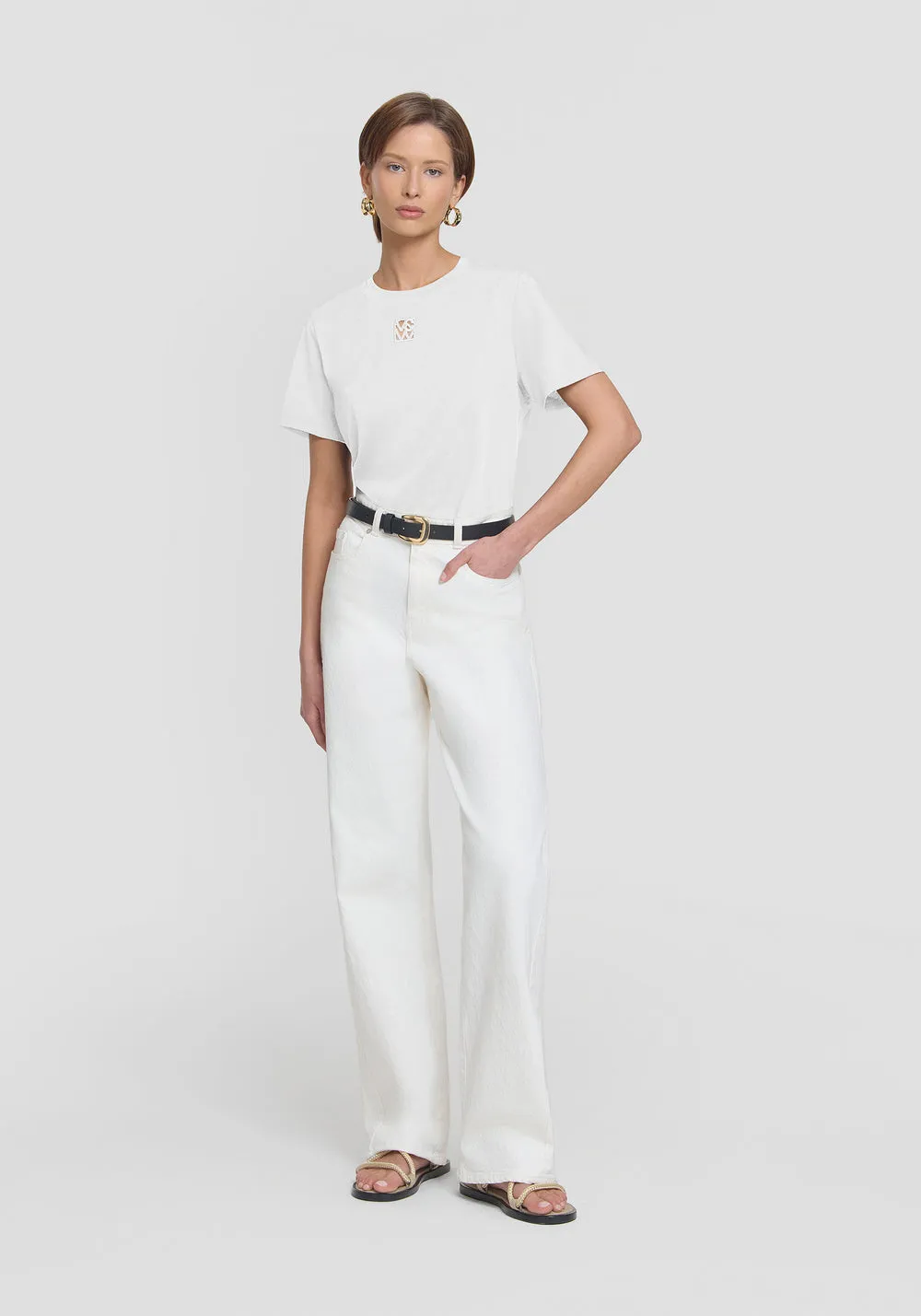 Viktoria & Woods V&W Cut Out Tee - Ivory