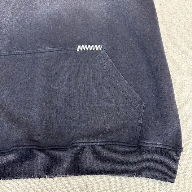 Vintage Gradient Wash Oversized Hoodie