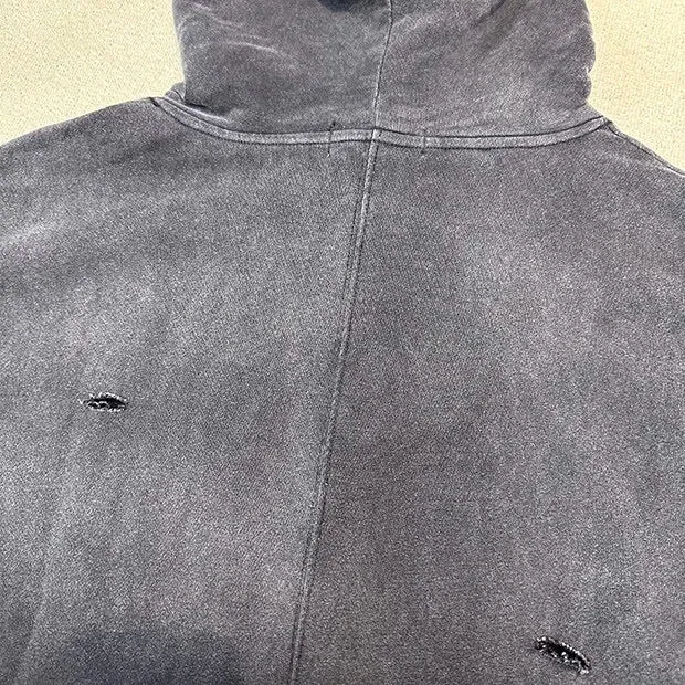Vintage Gradient Wash Oversized Hoodie