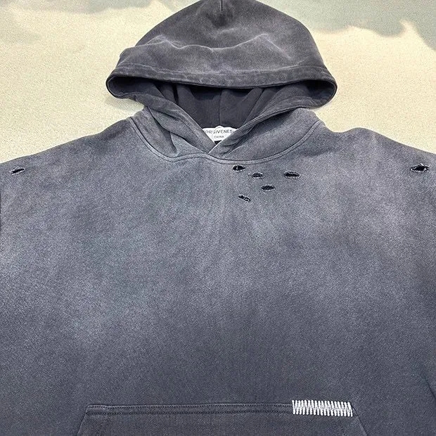 Vintage Gradient Wash Oversized Hoodie