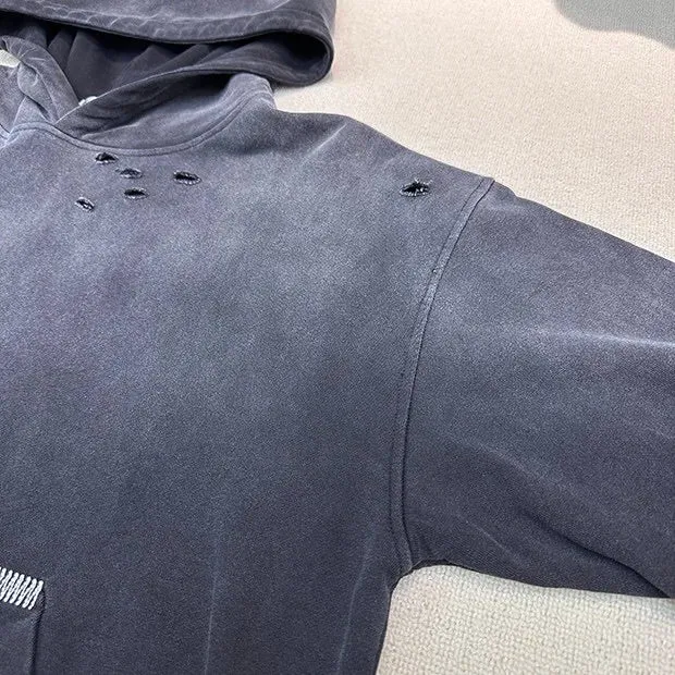 Vintage Gradient Wash Oversized Hoodie