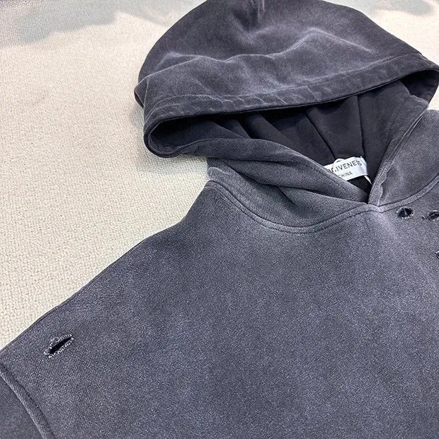 Vintage Gradient Wash Oversized Hoodie