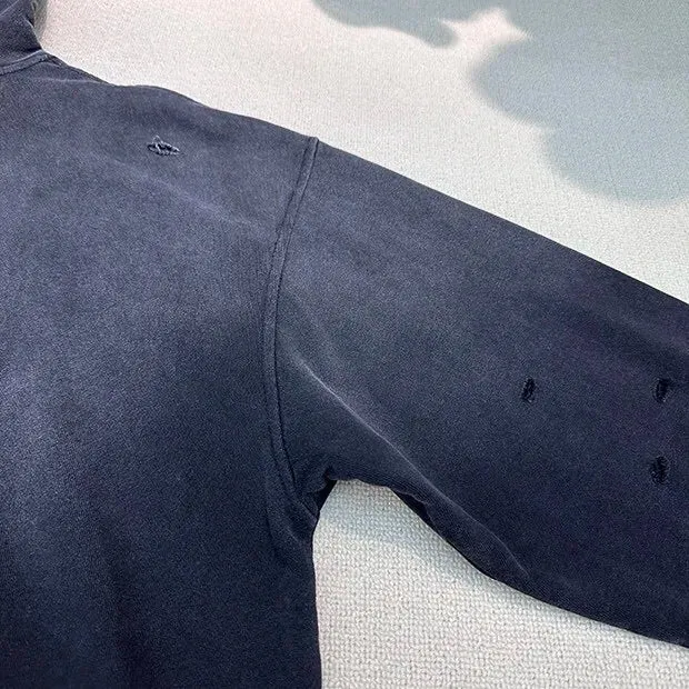 Vintage Gradient Wash Oversized Hoodie