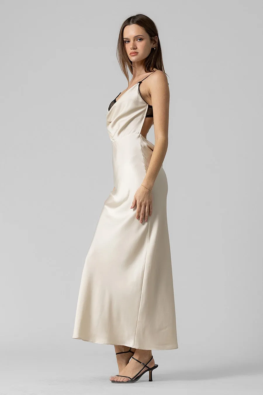 ViV Satin Maxi Dress