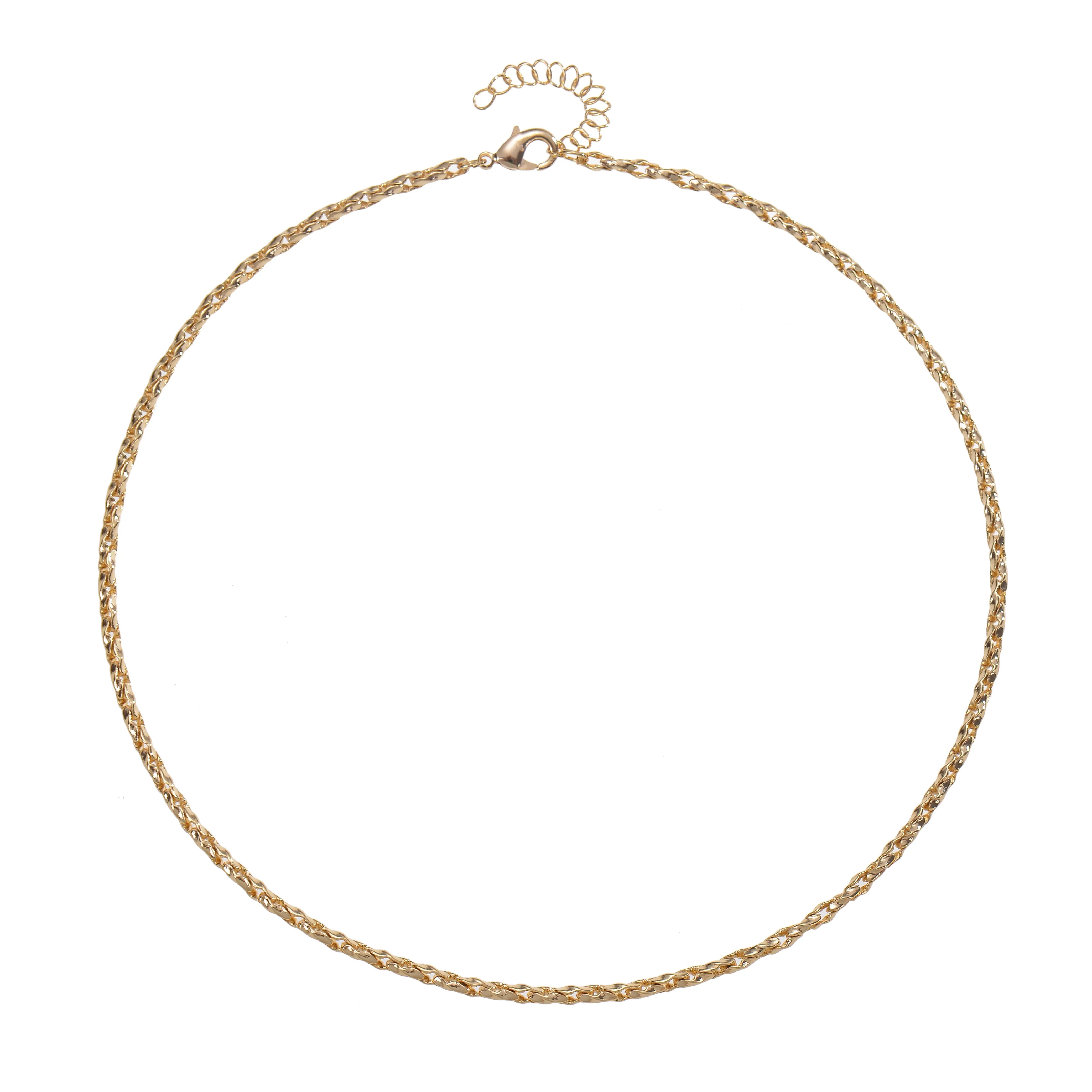 Wafer Gold Necklace
