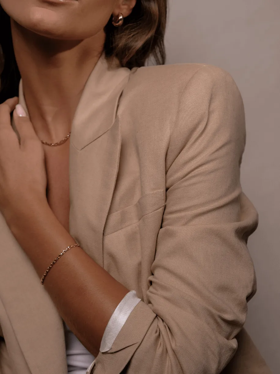 Wafer Gold Necklace