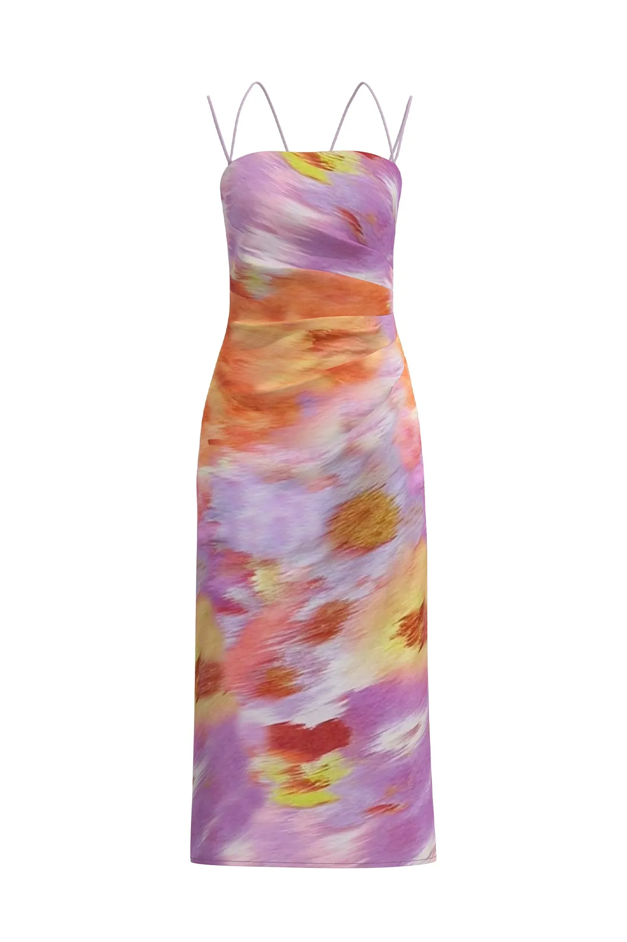WATERCOLOUR PRINTS SLIP DRESS