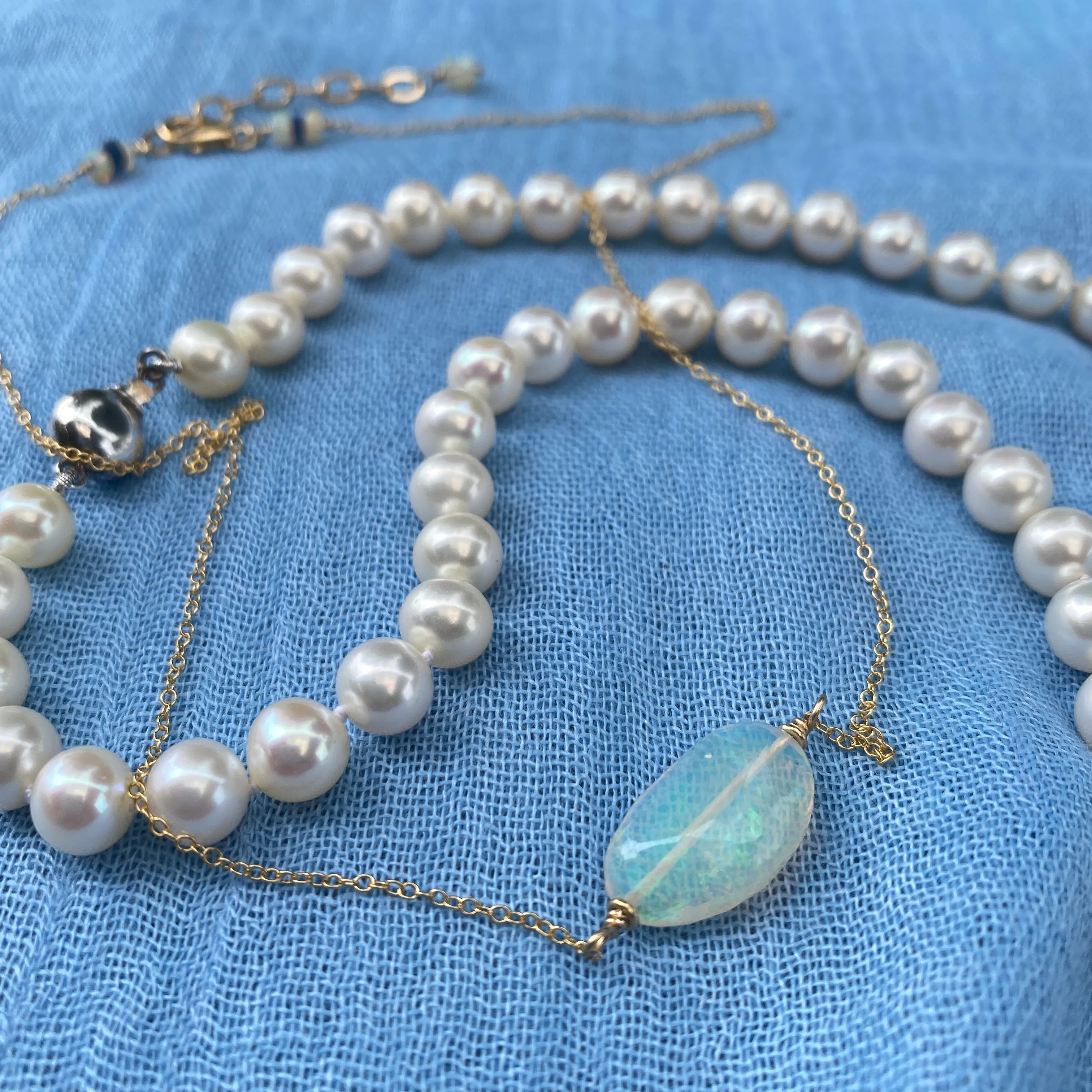 Welo Opal Single Layering Necklace