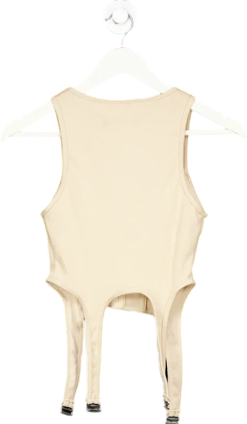 White Fox Beige Eyes On You Corset UK XS