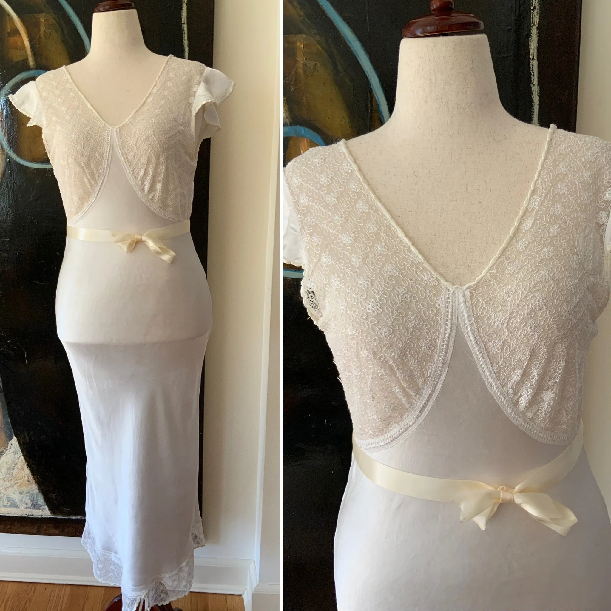 White Nightgown - 40s