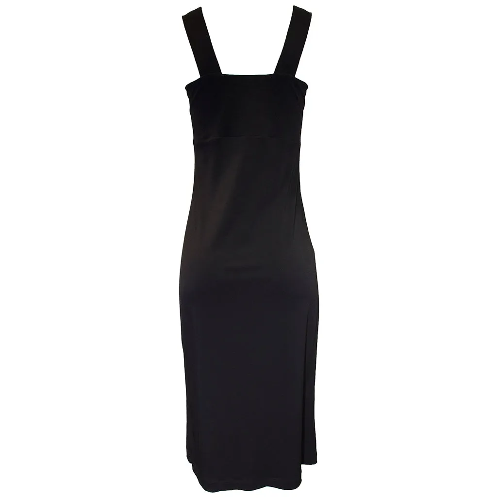 Wide Strap Slip Black