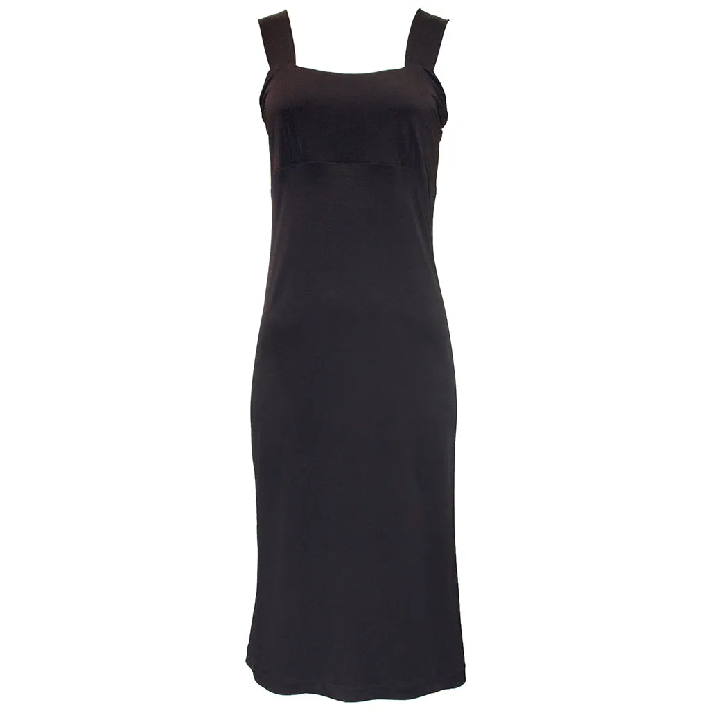 Wide Strap Slip Black