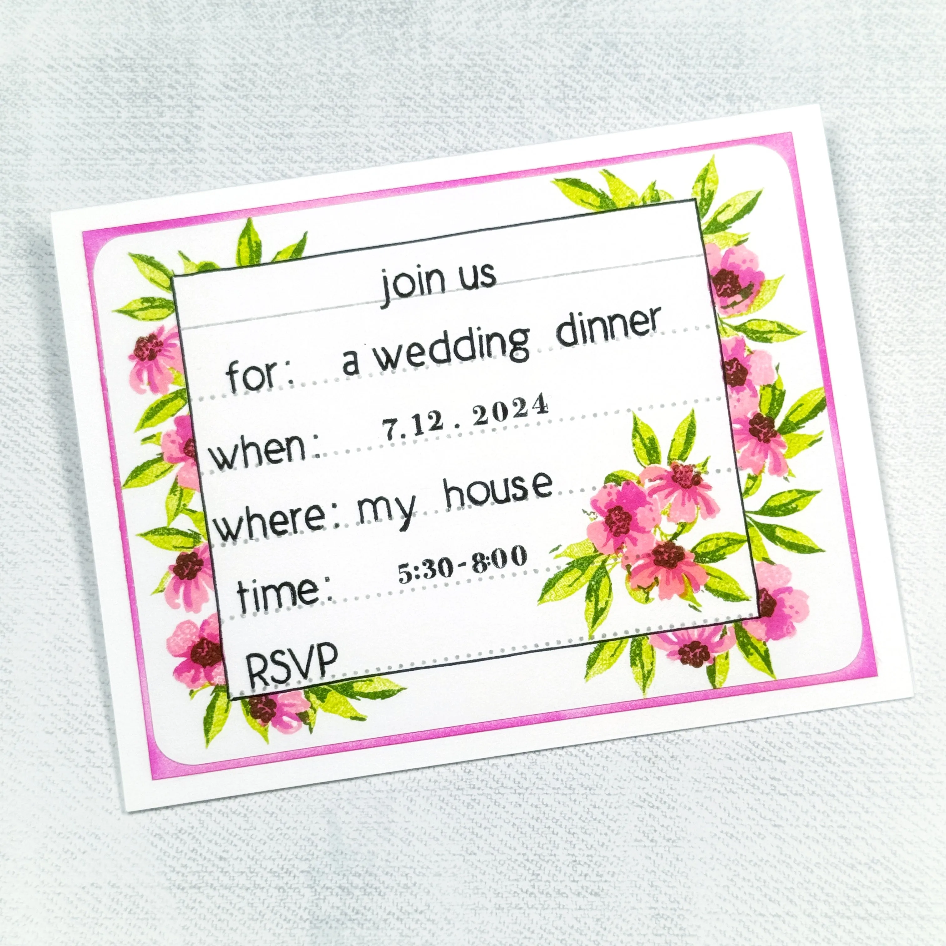 Wildflower Layered Botanicals 4x6 Stamps