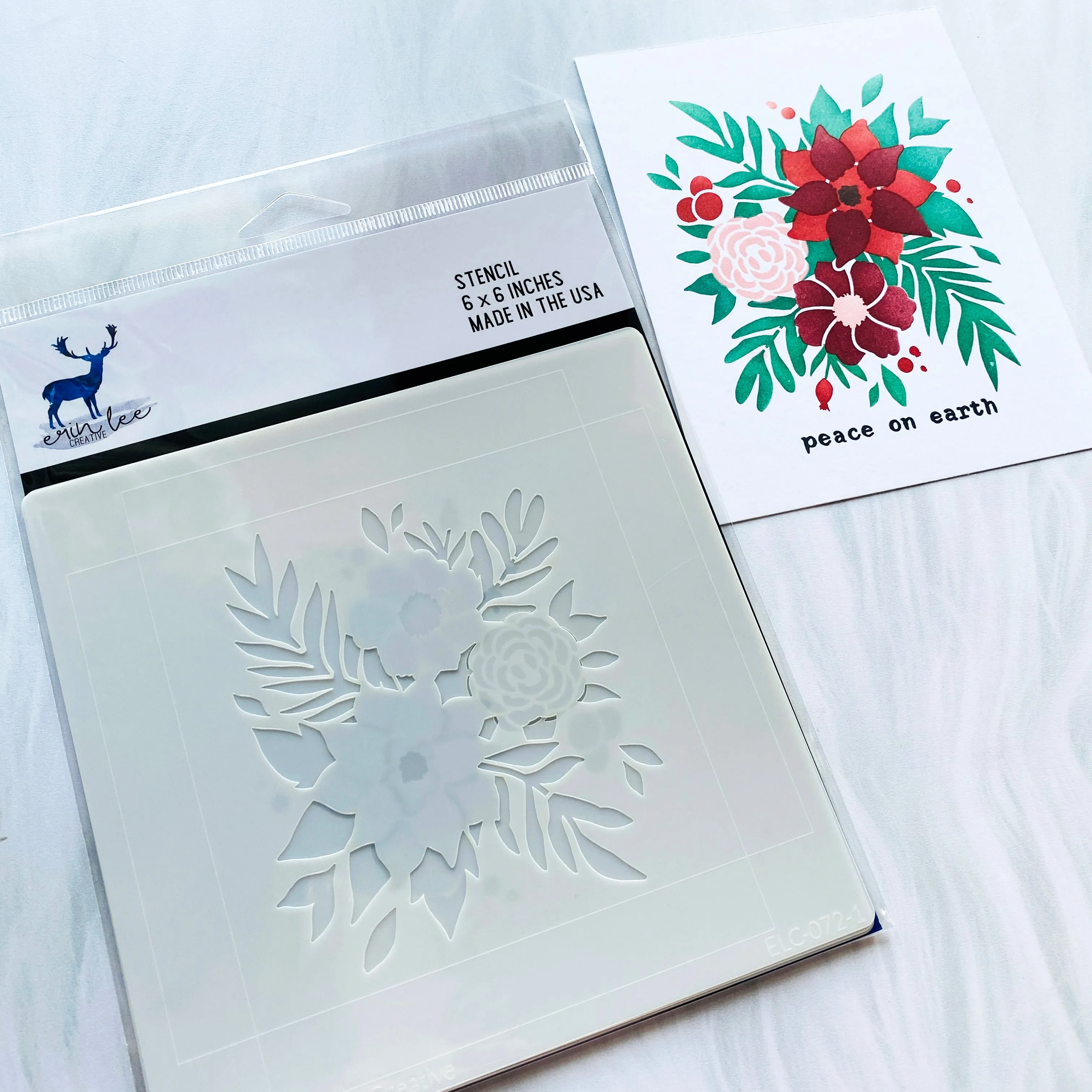 Winter Bouquet Layering Stencil Set