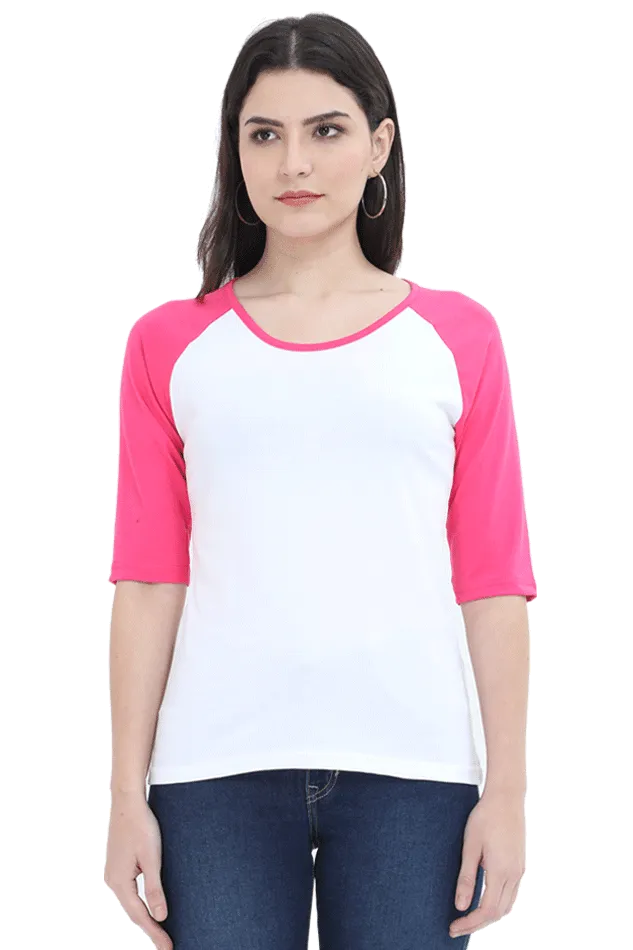 Women’s Raglan Full-Sleeve T-Shirt – Bold Style, Effortless Comfort