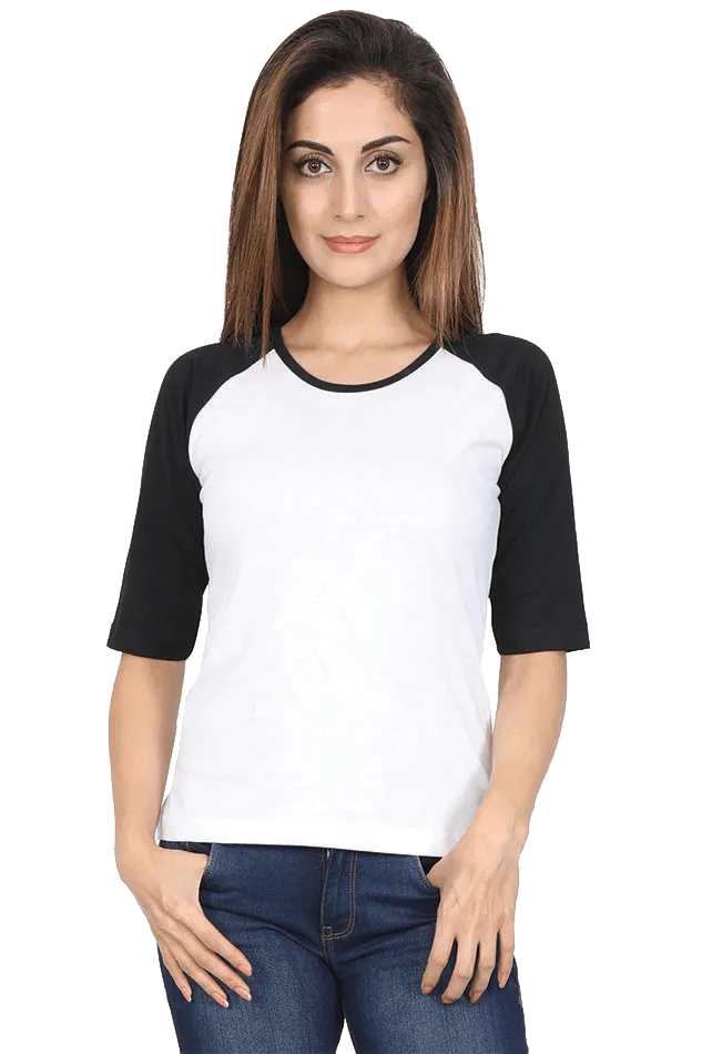 Women’s Raglan Full-Sleeve T-Shirt – Bold Style, Effortless Comfort