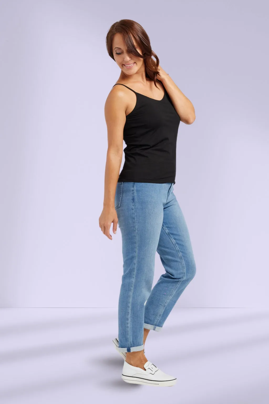 Zafina Tank Top Black
