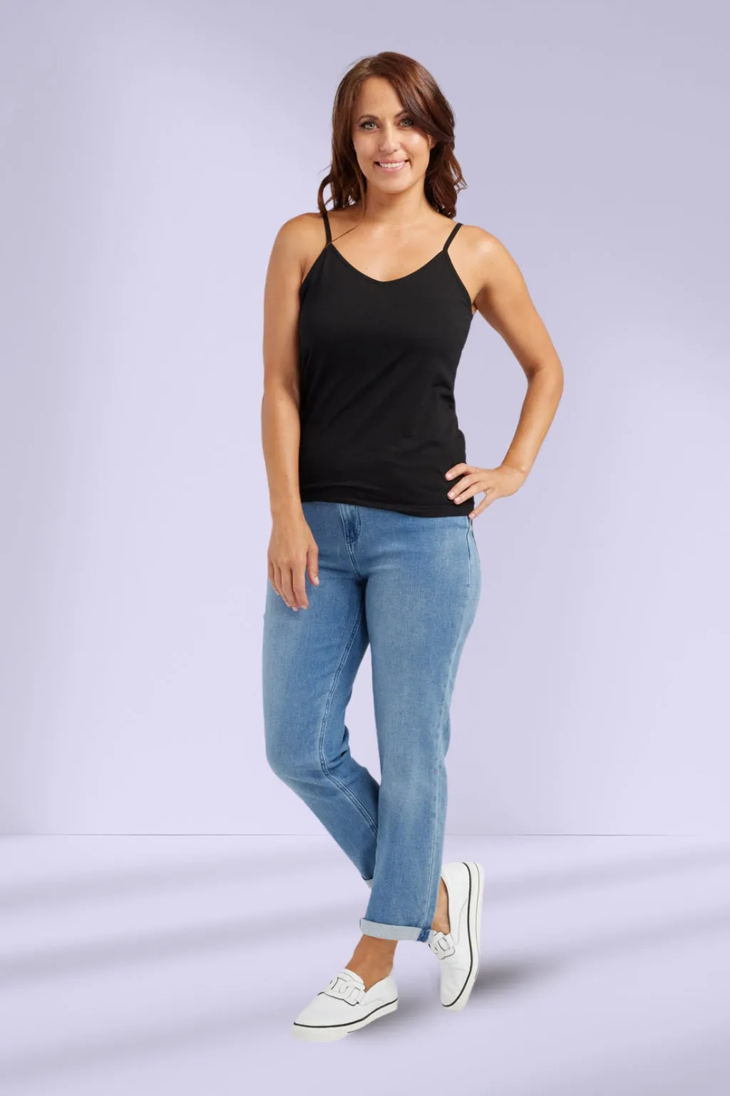 Zafina Tank Top Black