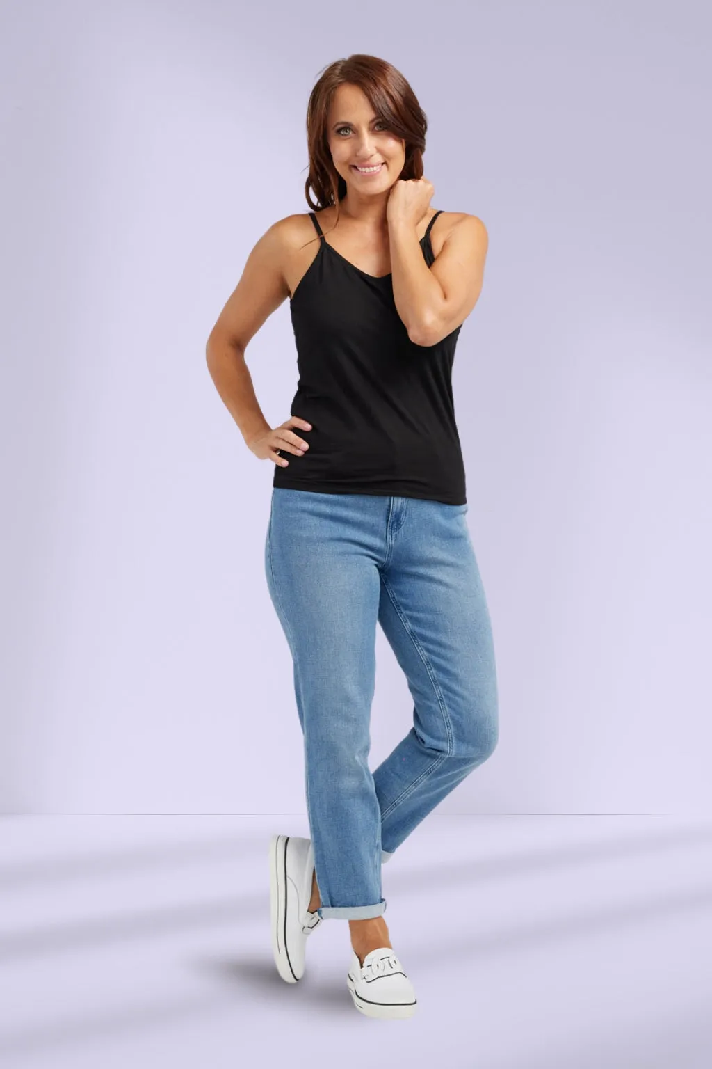 Zafina Tank Top Black